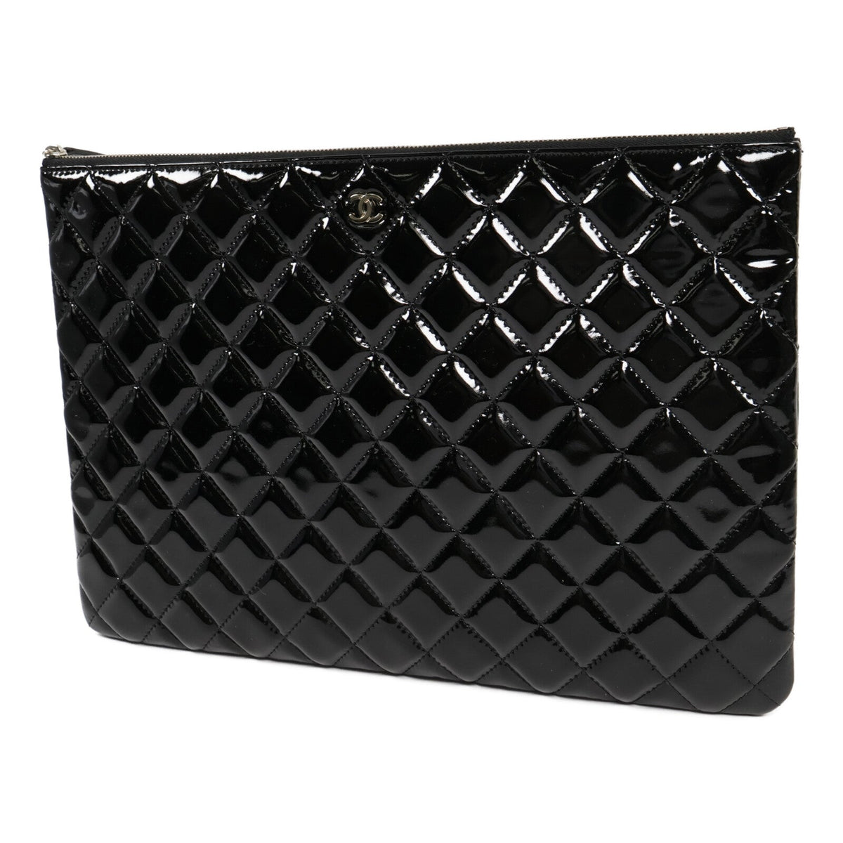 Chanel CC Clutch · Patent Leather