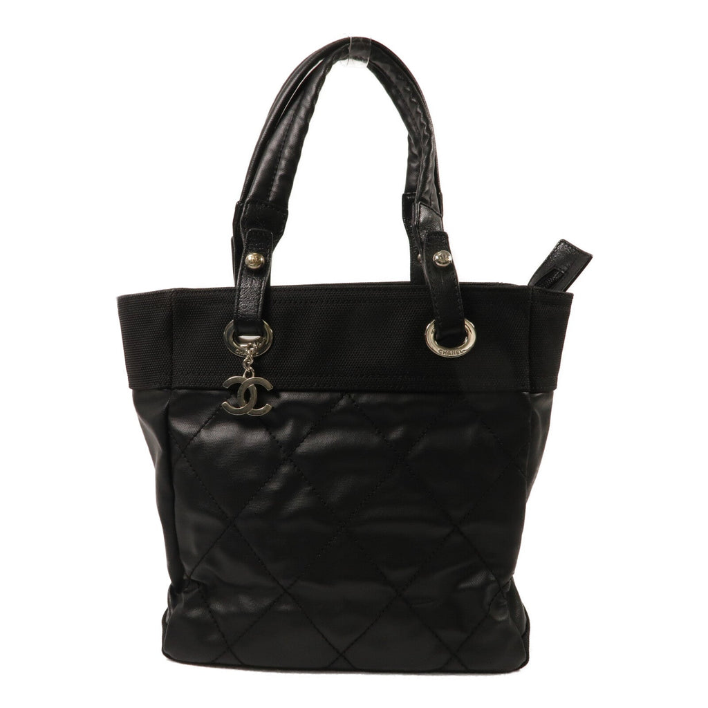 Chanel CC Tote · Canvas · Silver Hardware