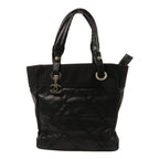 Chanel CC Tote · Canvas · Silver Hardware