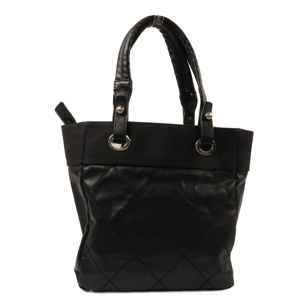Chanel CC Tote · Canvas · Silver Hardware