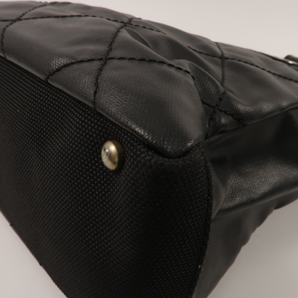 Chanel CC Tote · Canvas · Silver Hardware