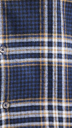 The Woodsman Shirt(Navy Plaid)