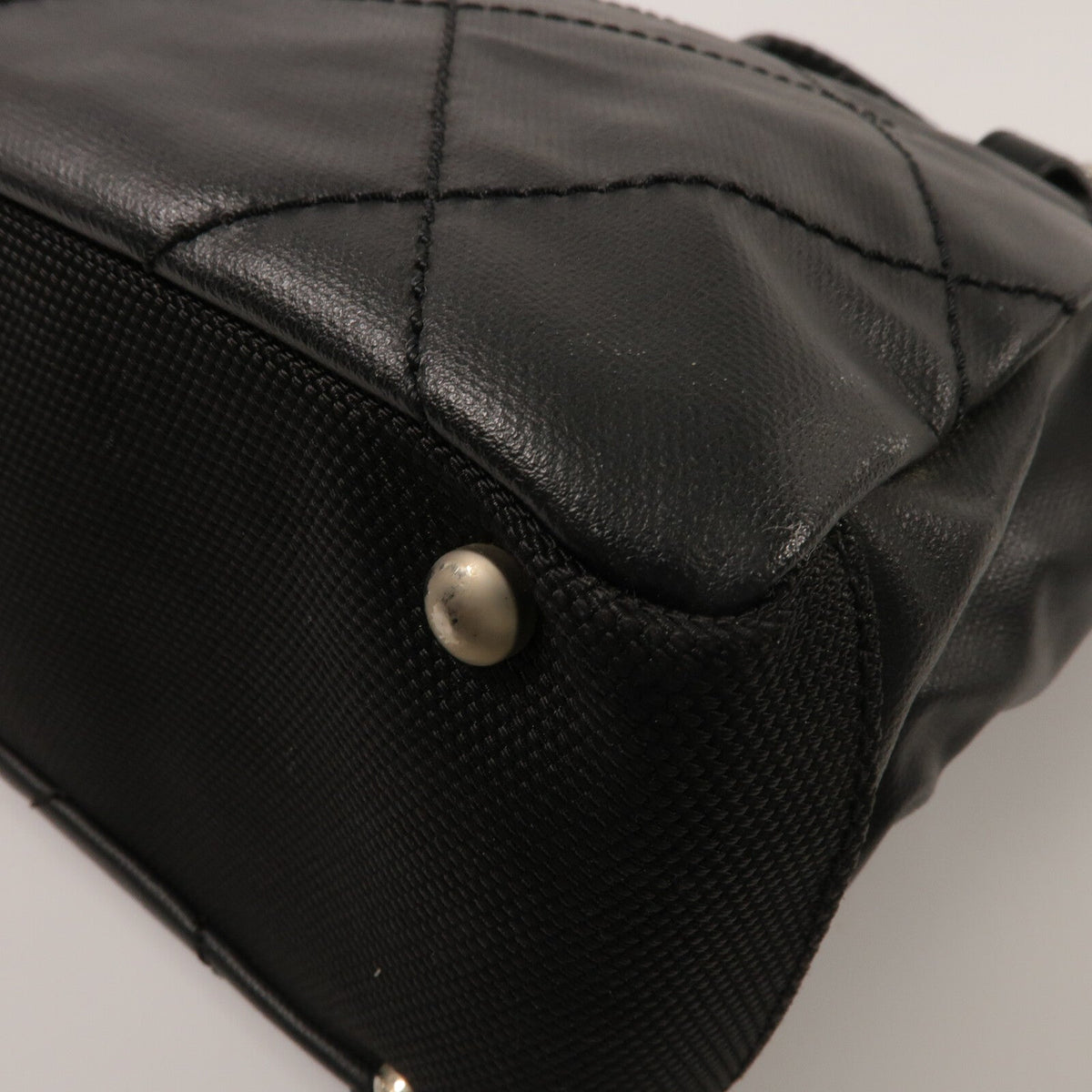 Chanel CC Tote · Canvas · Silver Hardware