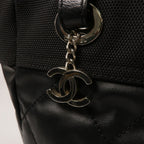 Chanel CC Tote · Canvas · Silver Hardware
