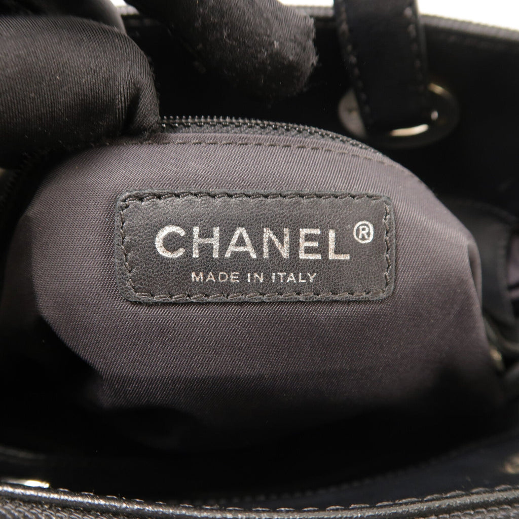 Chanel CC Tote · Canvas · Silver Hardware