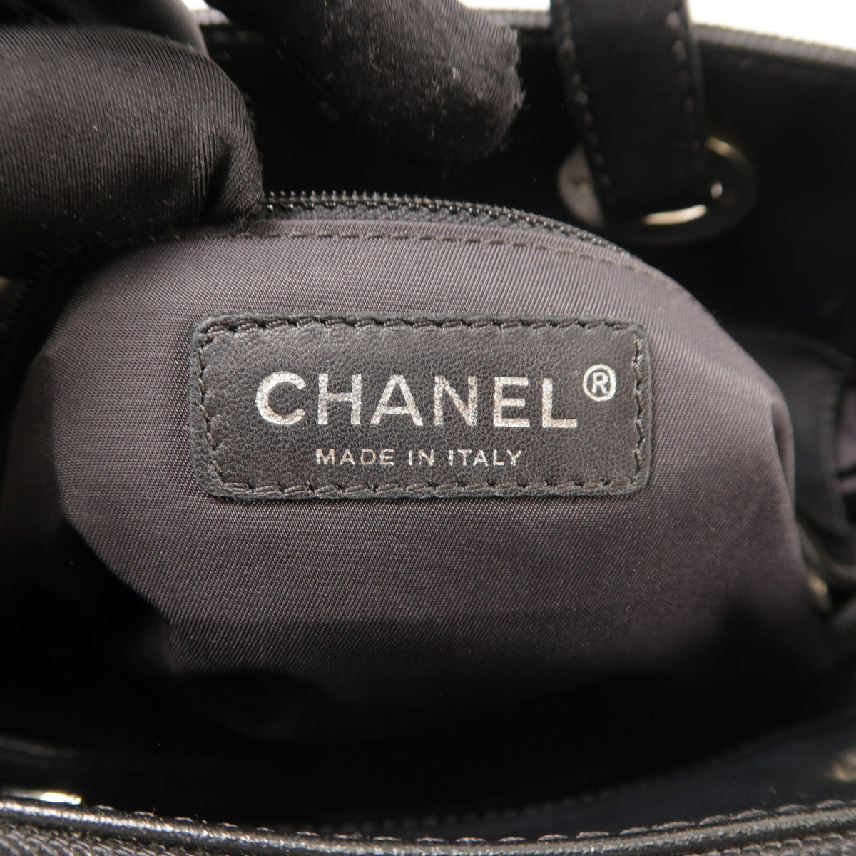 Chanel CC Tote · Canvas · Silver Hardware