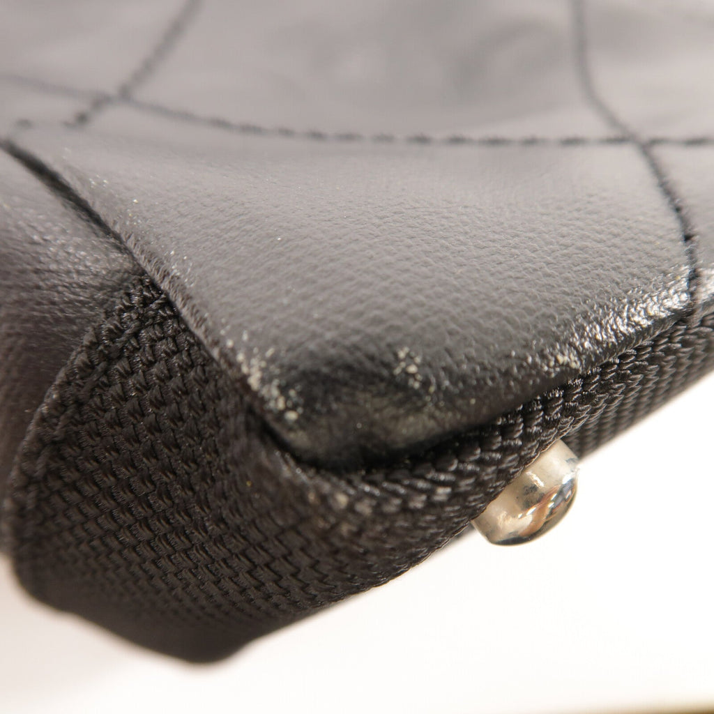 Chanel CC Tote · Canvas · Silver Hardware