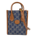 Gucci Interlocking G · Denim Mini Tote