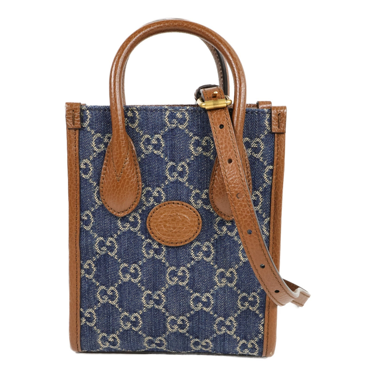 Gucci Interlocking G · Denim Mini Tote
