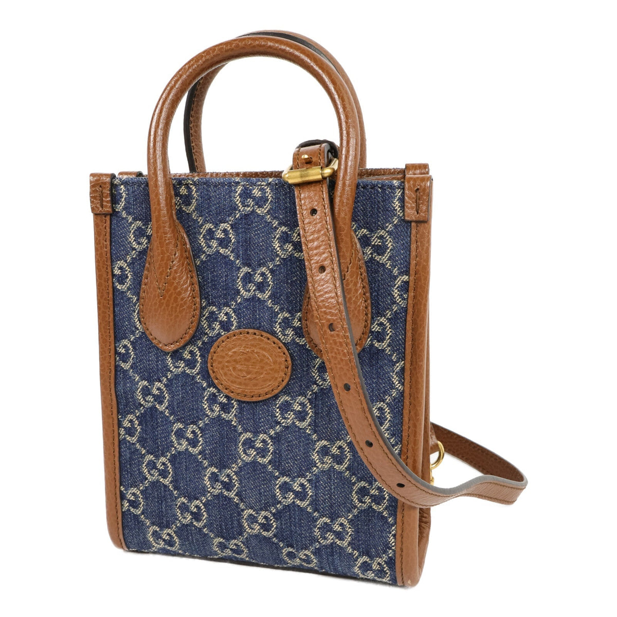 Gucci Interlocking G · Denim Mini Tote