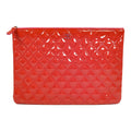 Chanel Matelassé O-Case · Patent Leather