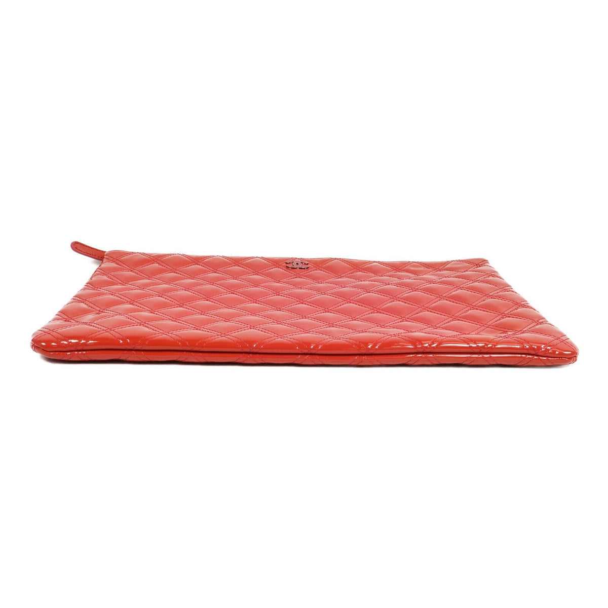 Chanel Matelassé O-Case · Patent Leather