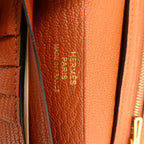 Hermès Bearn Compact · Chèvre Cuivre