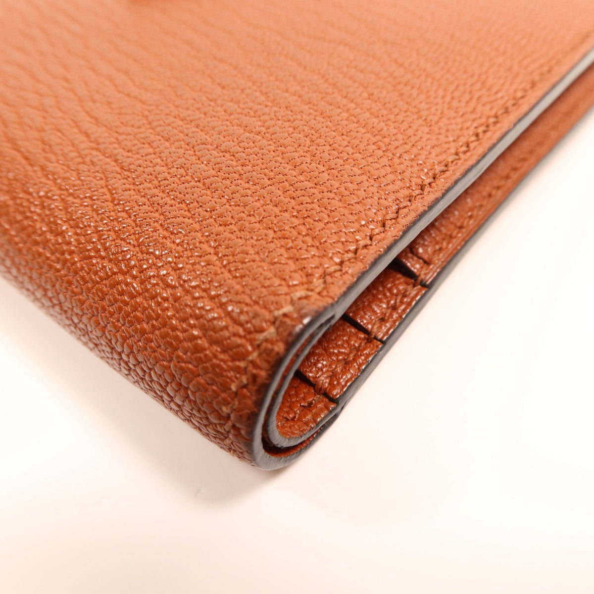 Hermès Bearn Compact · Chèvre Cuivre