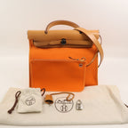 Hermès Herbag PM · Canvas & Calfskin