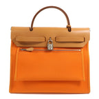 Hermès Herbag PM · Canvas & Calfskin