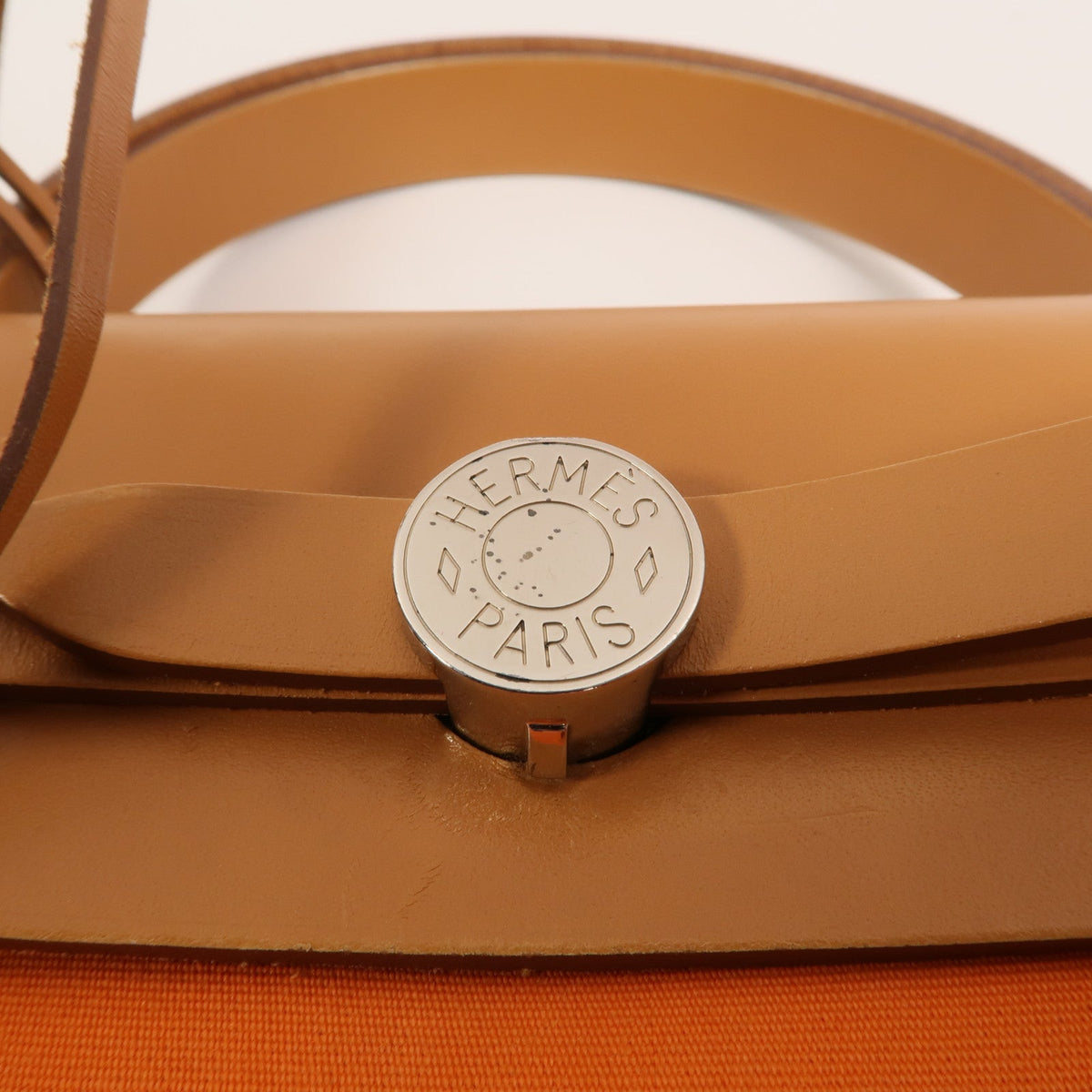 Hermès Herbag PM · Canvas & Calfskin