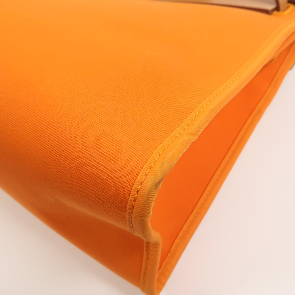 Hermès Herbag PM · Canvas & Calfskin