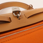 Hermès Herbag PM · Canvas & Calfskin