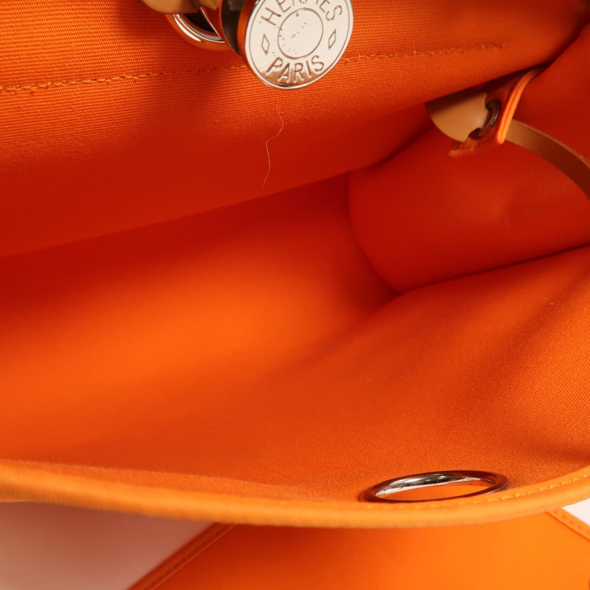 Hermès Herbag PM · Canvas & Calfskin