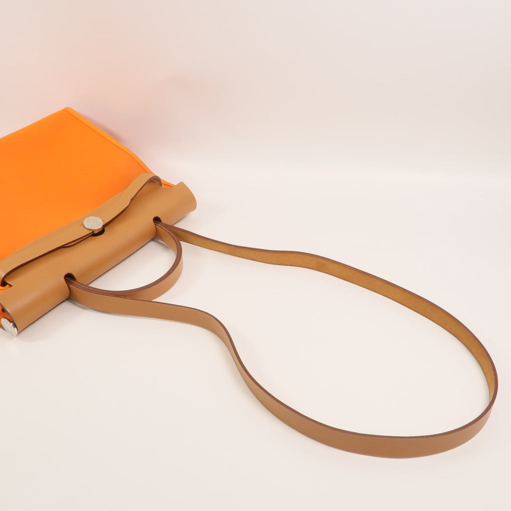 Hermès Herbag PM · Canvas & Calfskin