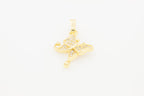 Butterfly 3 Cubic Zirconia Pendant 14K Gold Filled Women Jewelry