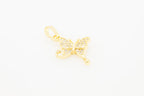 Butterfly 3 Cubic Zirconia Pendant 14K Gold Filled Women Jewelry