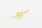 Butterfly 3 Cubic Zirconia Pendant 14K Gold Filled Women Jewelry