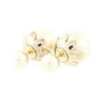 Dior CD Tribals · Pearl & Metal Earrings