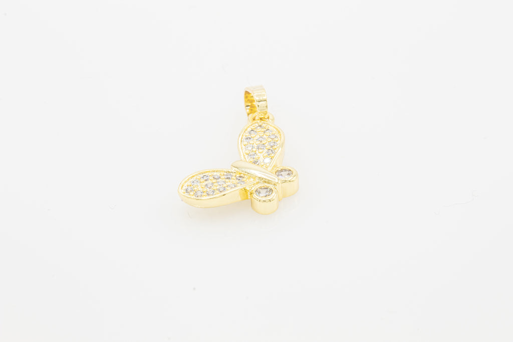 Butterfly 1 Cubic Zirconia Pendant 14K Gold Filled Women Jewelry