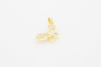 Butterfly 1 Cubic Zirconia Pendant 14K Gold Filled Women Jewelry