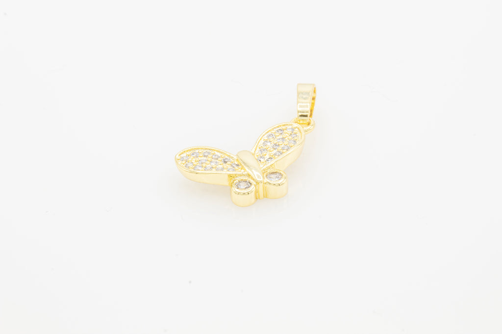 Butterfly 1 Cubic Zirconia Pendant 14K Gold Filled Women Jewelry
