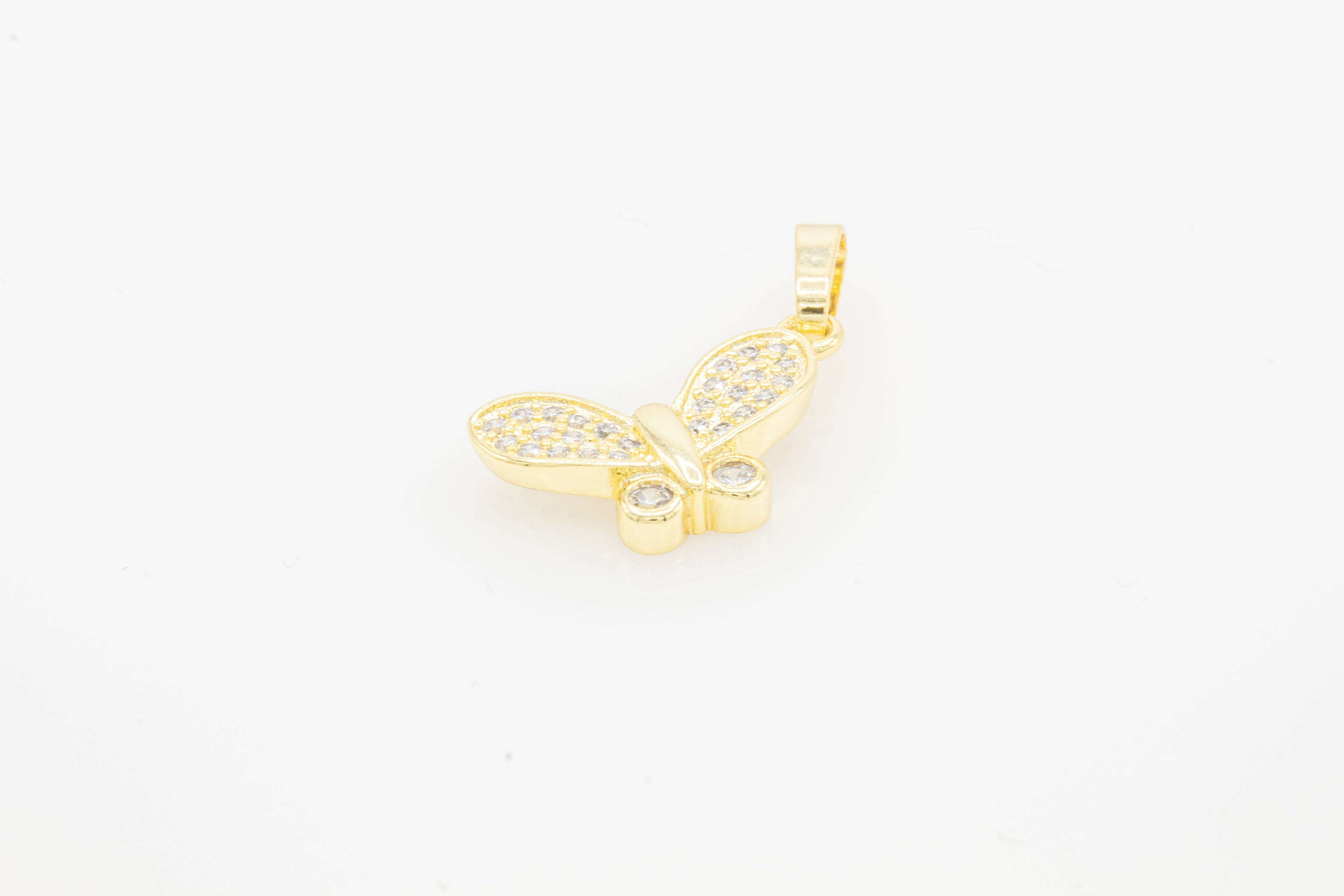 Butterfly 1 Cubic Zirconia Pendant 14K Gold Filled Women Jewelry