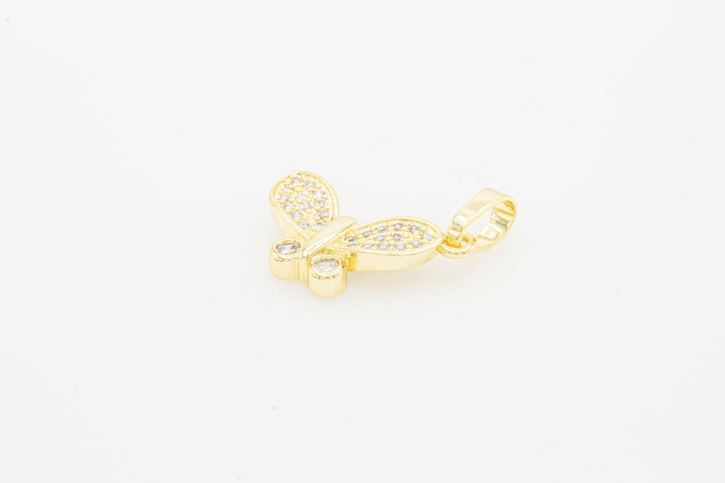 Butterfly 1 Cubic Zirconia Pendant 14K Gold Filled Women Jewelry