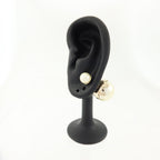 Dior CD Tribals · Pearl & Metal Earrings