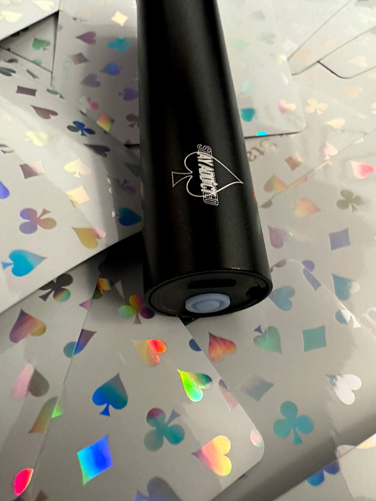 UV-Flashlight | USB-Rechargeable |  for Bicycle NEON Playing Cards Deck