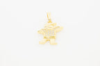 Boy Cubic Zirconia Pendant 14K Gold Filled Women Fashion Jewelry