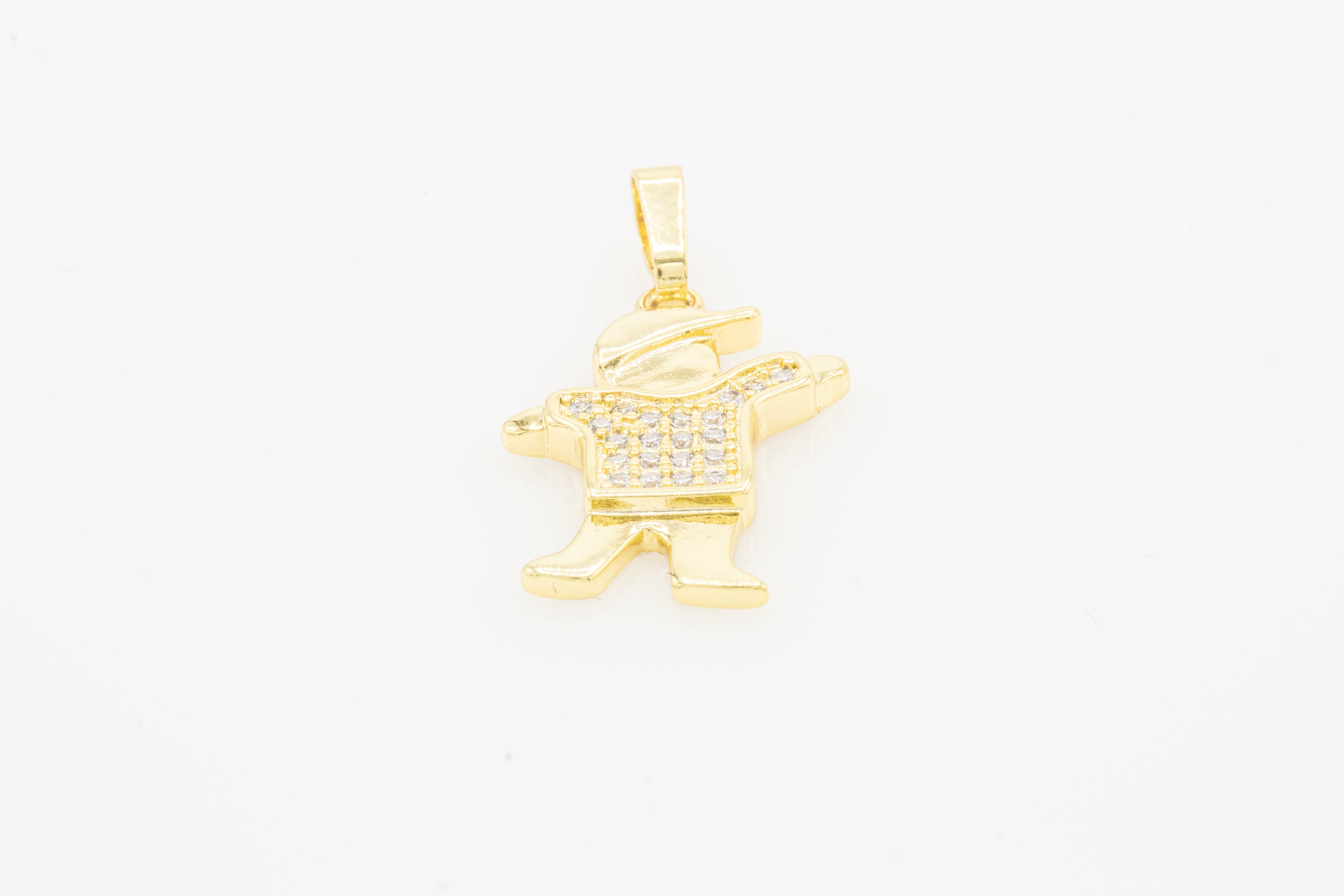Boy Cubic Zirconia Pendant 14K Gold Filled Women Fashion Jewelry