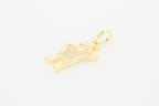 Boy Cubic Zirconia Pendant 14K Gold Filled Women Fashion Jewelry