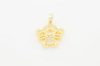 Girl Cubic Zirconia Pendant 14K Gold Filled Women Fashion Jewelry
