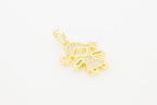 Girl Cubic Zirconia Pendant 14K Gold Filled Women Fashion Jewelry
