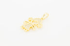Girl Cubic Zirconia Pendant 14K Gold Filled Women Fashion Jewelry