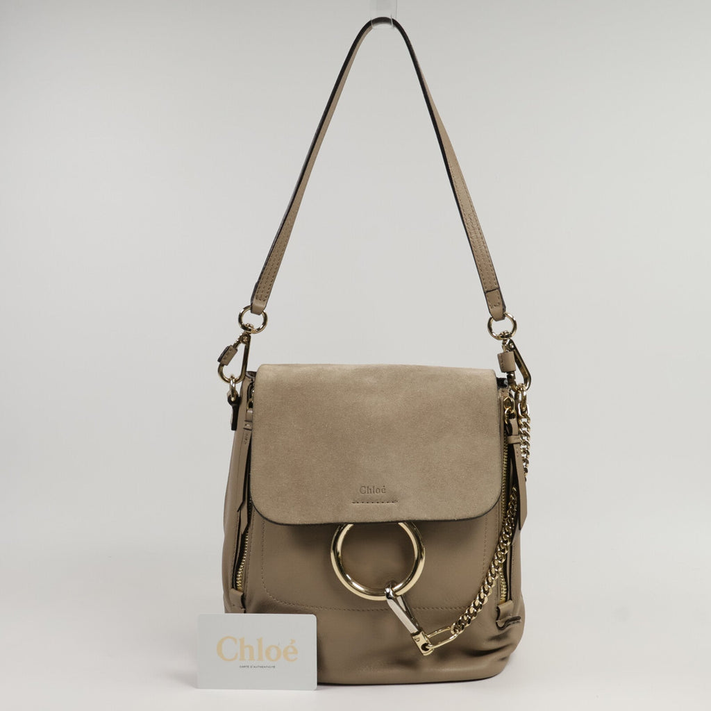 Chloé Faye · Suede & Calfskin Backpack