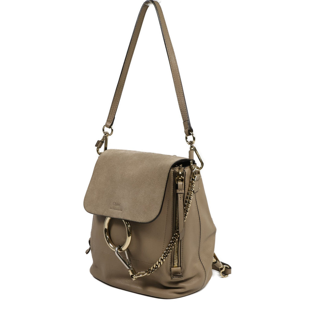 Chloé Faye · Suede & Calfskin Backpack