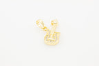 Guitar Cubic Zirconia Pendant 14K Gold Filled Women Fashion Jewelry