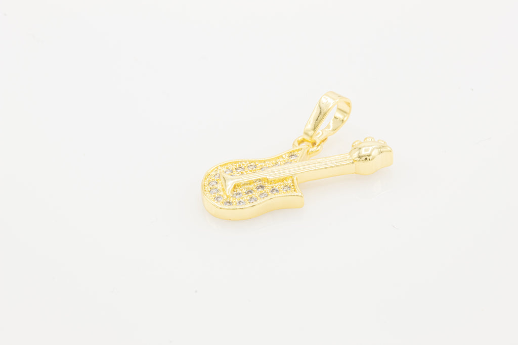 Guitar Cubic Zirconia Pendant 14K Gold Filled Women Fashion Jewelry