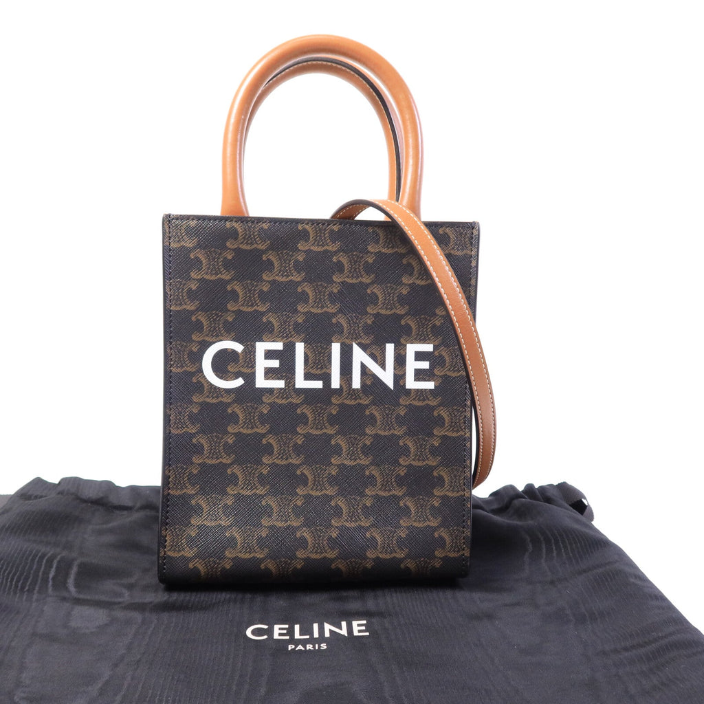 Celine Mini Vertical Cabas · Coated Canvas