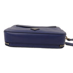 Prada Double-Zipper Clutch · Saffiano