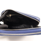 Prada Double-Zipper Clutch · Saffiano