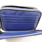 Prada Double-Zipper Clutch · Saffiano